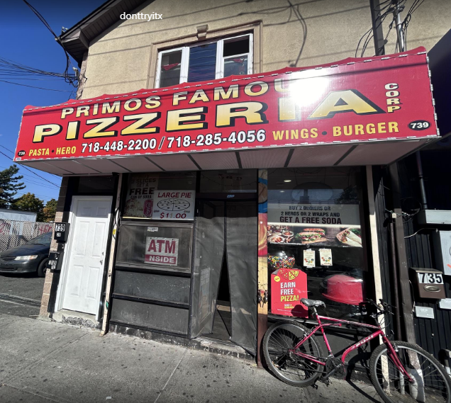 Primo's Famous Pizzeria Foods